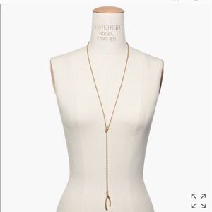 Madewell Wishbone Lariat Necklace